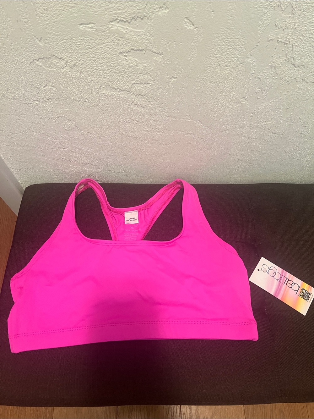 #2461**Bright Pink Sports Bra - Unbranded - Picture 1 of 16